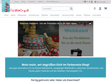 Tablet Screenshot of farbenmix.de